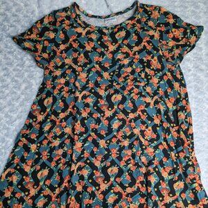 Medium LuLaRoe Floral Carly Dress